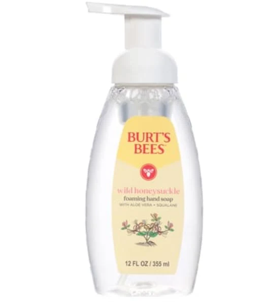 Fast Burt's Bees Moisturizing Liquid Hand Soap Pump - Natural Hand Wash for Bathroom and Kitchen Soft on Hands Luxury Fragrance Wild Honeysuckle Scent Outstanding