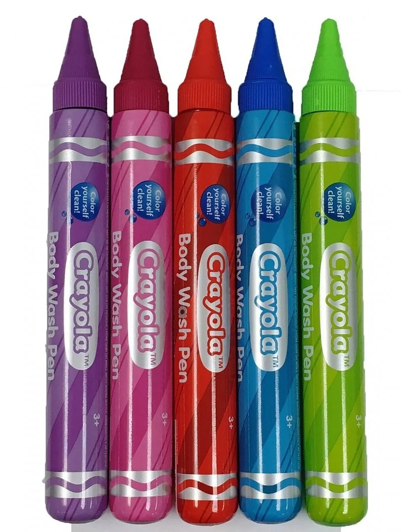 Secure Crayola Crayon Kids Scented Body Wash 1.9 oz Pen Paint Tubes - 6 Pack Colors Vary Exclusive