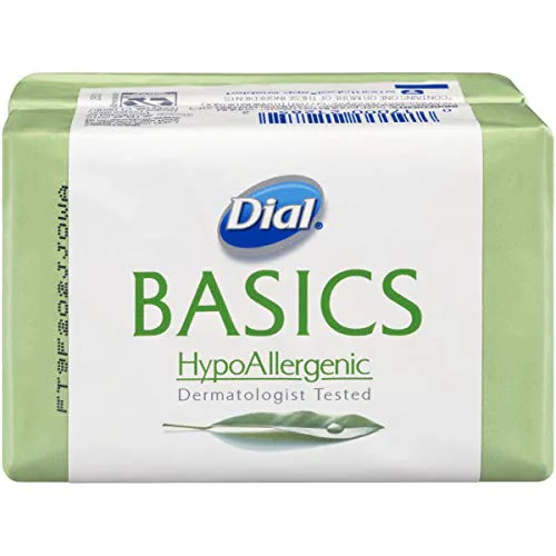 Stylish Dial Basics Hypoallergenic Bar Soap 2 Count Safe