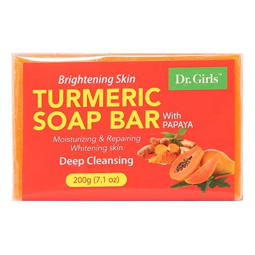 Quality Dr.Girls Turmeric Deep Cleansing Soap Bar 7.1oz 200g Papaya Trusted
