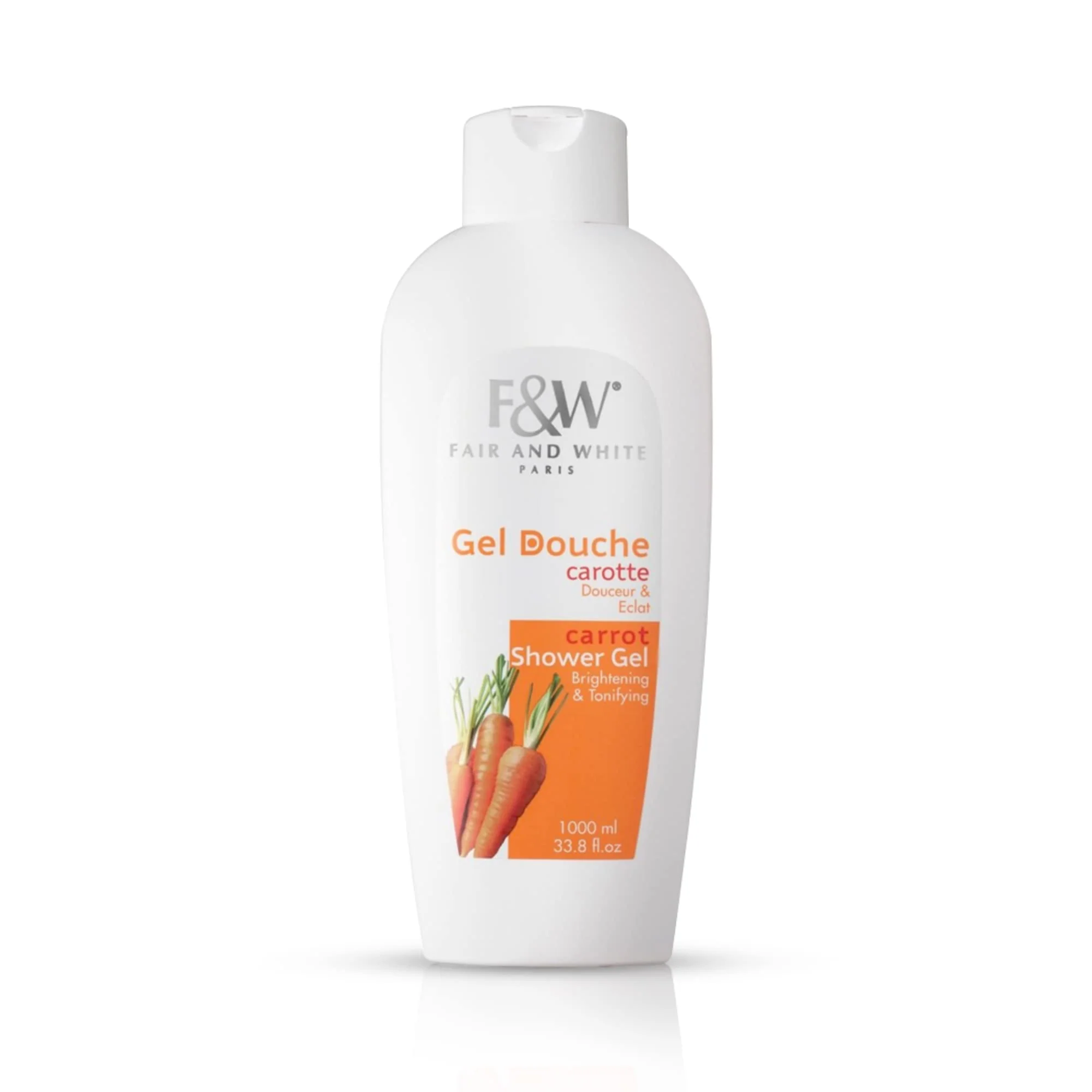 Top-Quality FAIR WHITE Carrot Tonifying Body Wash 1000ml 33.8fl.oz. 33.8 Environmentally Friendly
