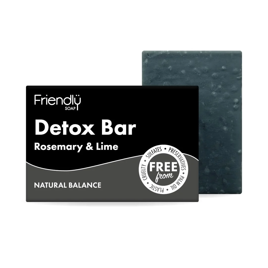 Detailed Friendly Soap Rosemary Lime Detox Bar 95 g Professional