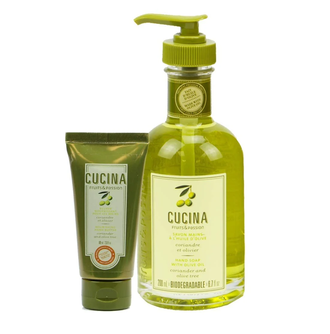 Proven Fruits Passion Coriander and Olive Tree Hand Soap 200ml and Nourishing Hand Butter 60ml Verified