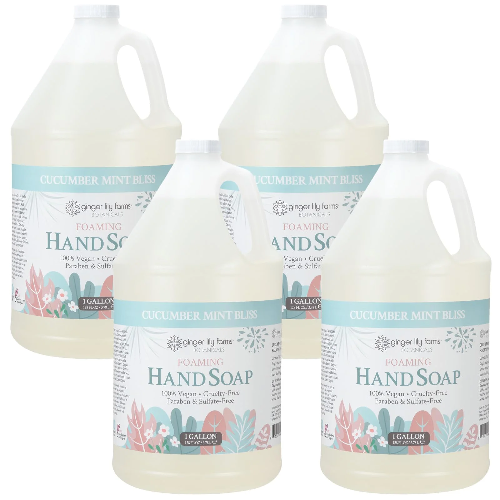 Classic Ginger Lily Farms Botanicals All-Purpose Foaming Hand Soap Refill Detailed