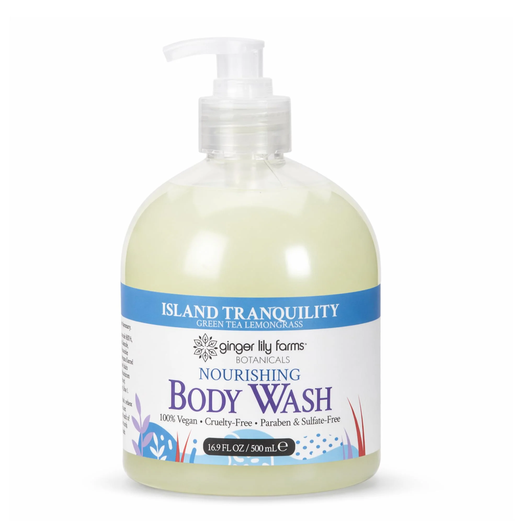 Detailed Ginger Lily Farms Botanicals Nourishing Body Wash Island Tranquility Breathable