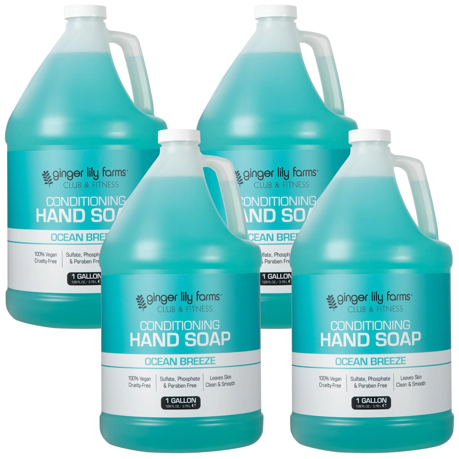 Flexible Ginger Lily Farms Club Fitness Conditioning Liquid Hand Soap Refill Luxury