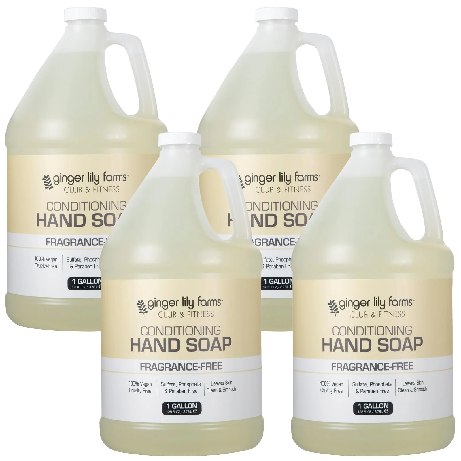 Secure Ginger Lily Farms Club Fitness Conditioning Liquid Hand Soap Refill Breathable