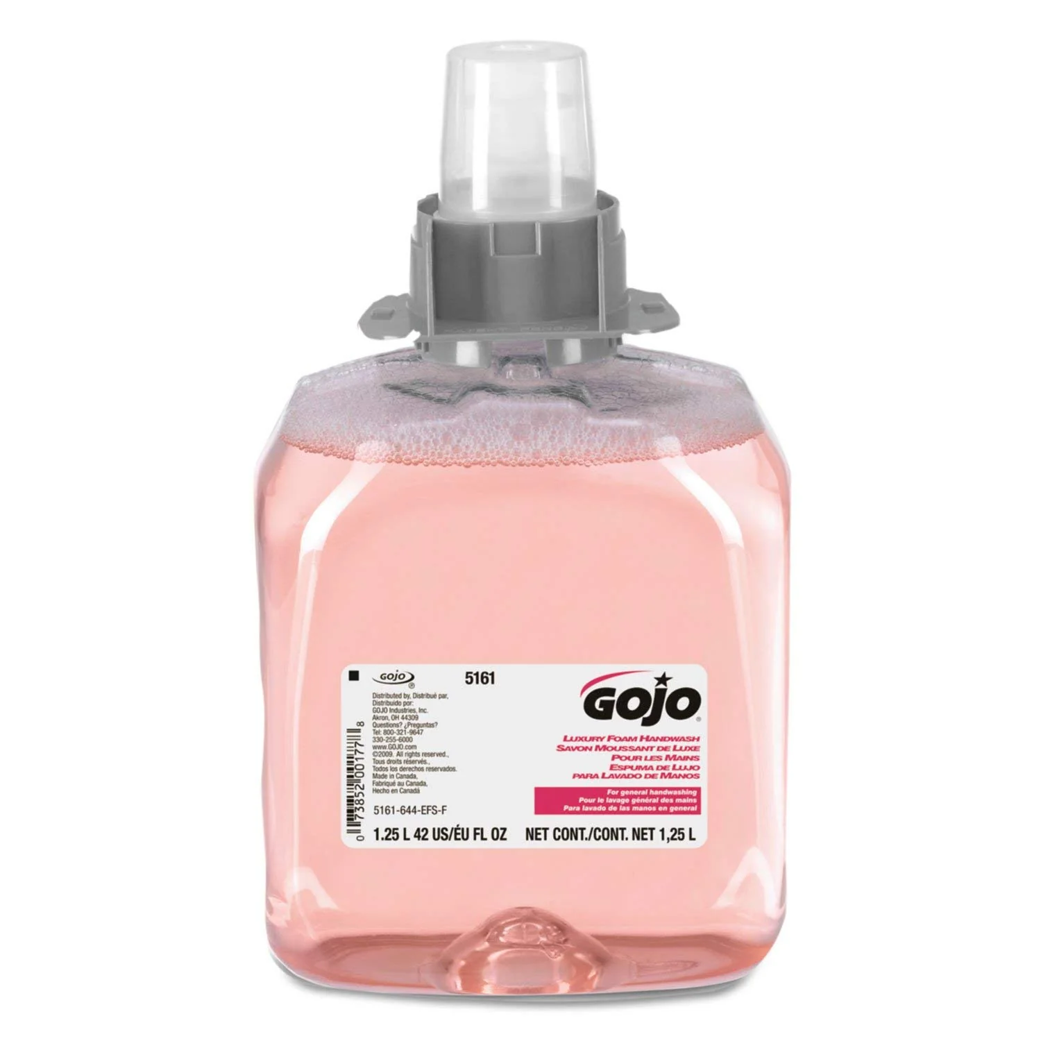 Solid Gojo 516103EA FMX-12 Luxury Foam Hand Wash Cranberry 1250mL Refill 1 Each Advanced