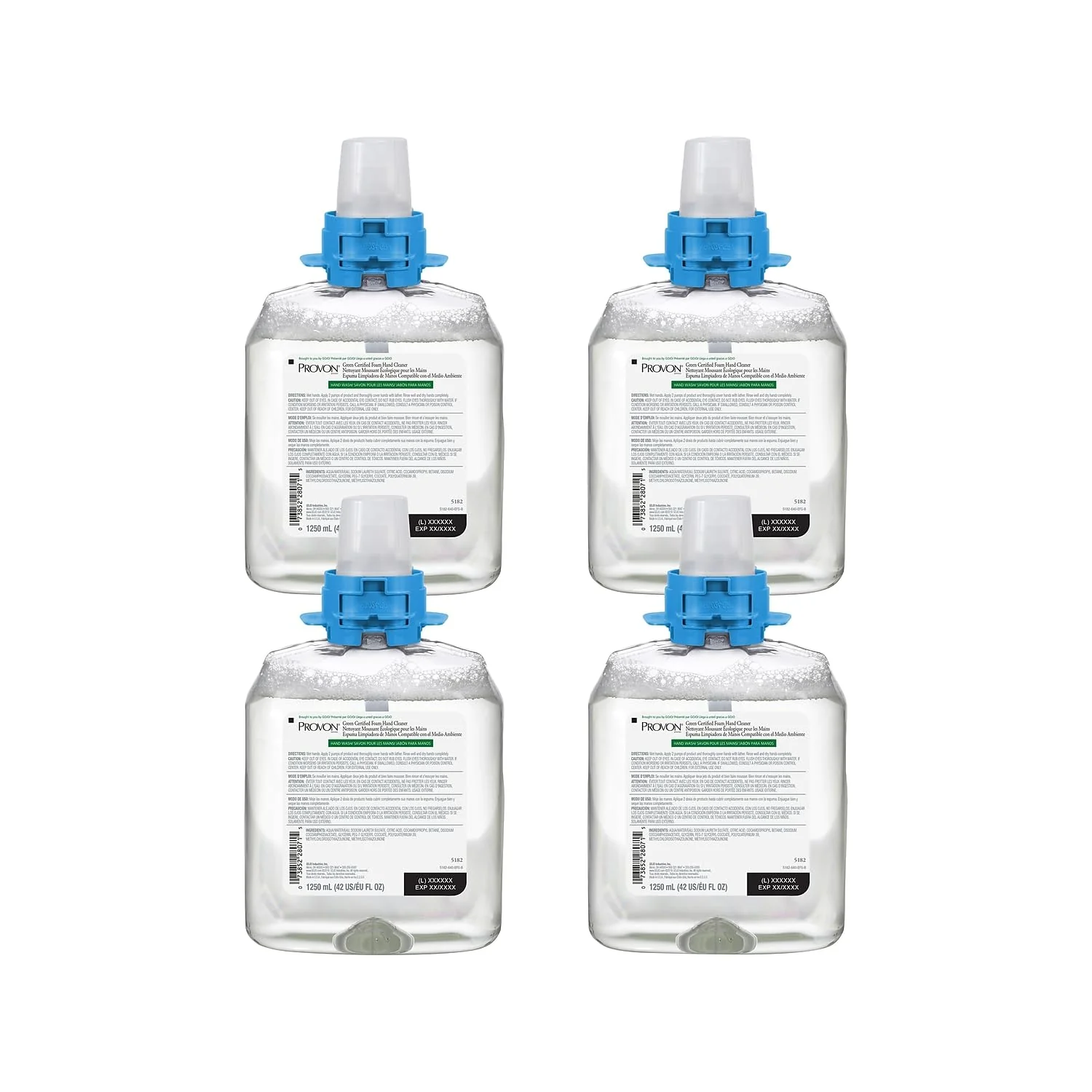 Unique GOJO PROVON Foaming Hand Soap Refill for FMX Dispenser 4 Carton 5182-04 Environmentally Friendly
