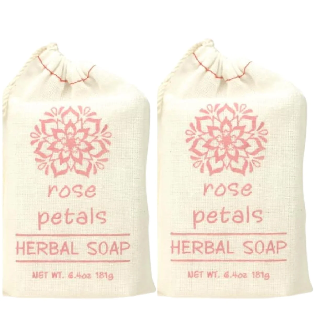 Effective Greenwich Bay Trading Co. Herbal Soaps in a Sack 6.4oz Rose Petal 2 Pack Reliable