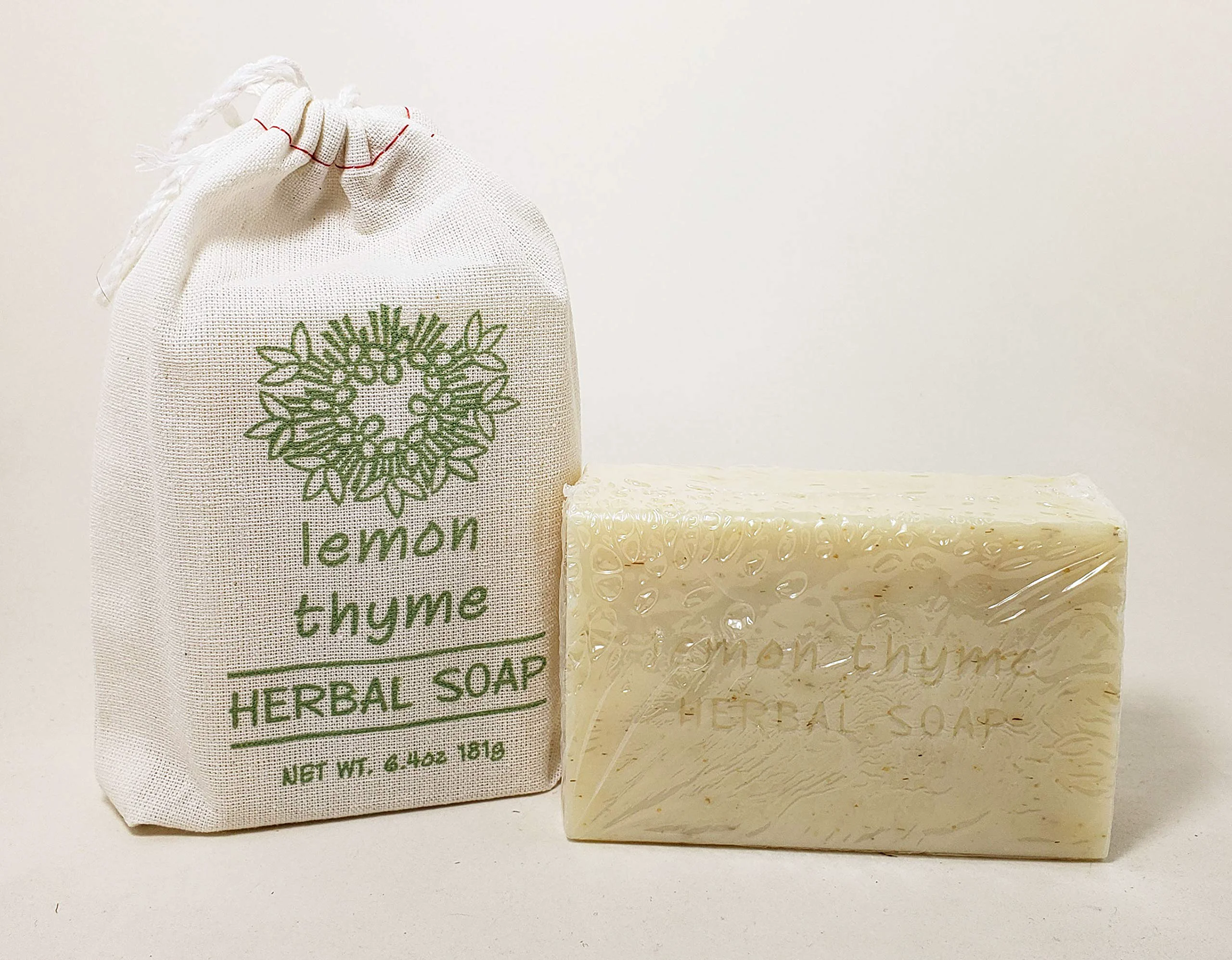Original Greenwich Bay Trading Company Herbal Collection - 6.4oz Soap in Cloth Sack - Lemon Thyme Proven