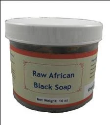 Minimalist HalalEveryDay 1 Lb of Raw African Black Soap ALREADY CUT in Chunks Sealed in a JAR Optimized