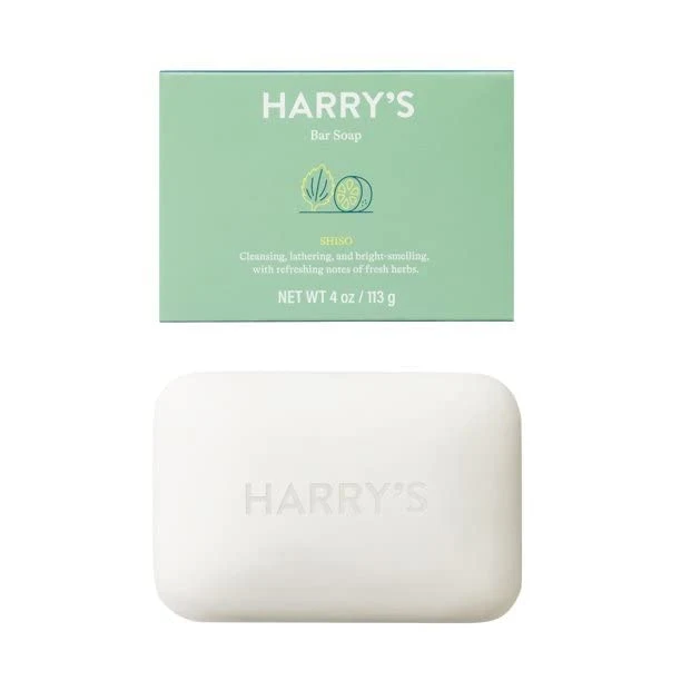 Practical Harry's Bar Soap for Men Shiso Scent of Bright Herbs 4 Pack High-Grade