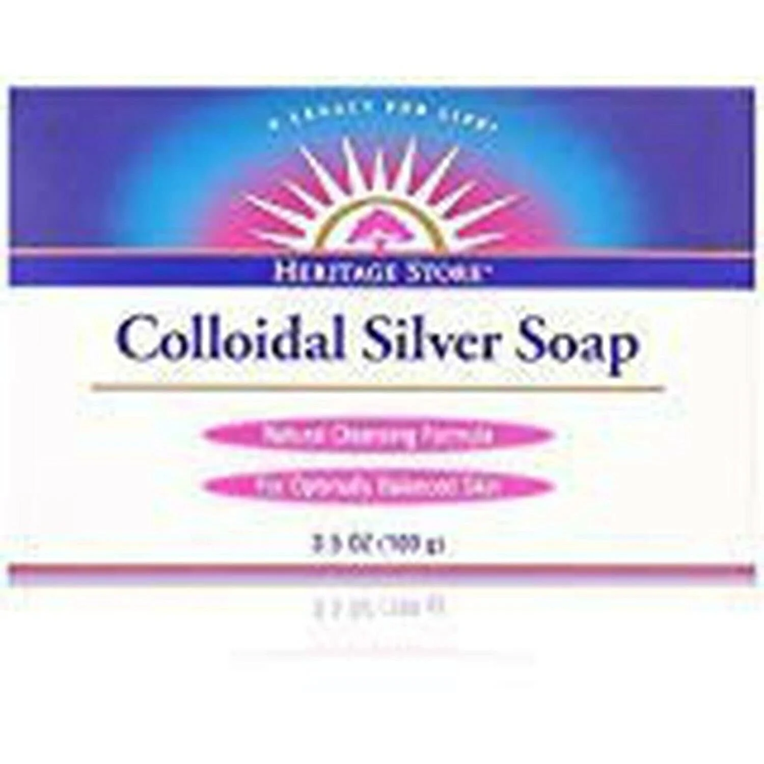 Sustainable Heritage Store Colloidal Silver Soap 3.5 Ounce Pack of 2 First-Class