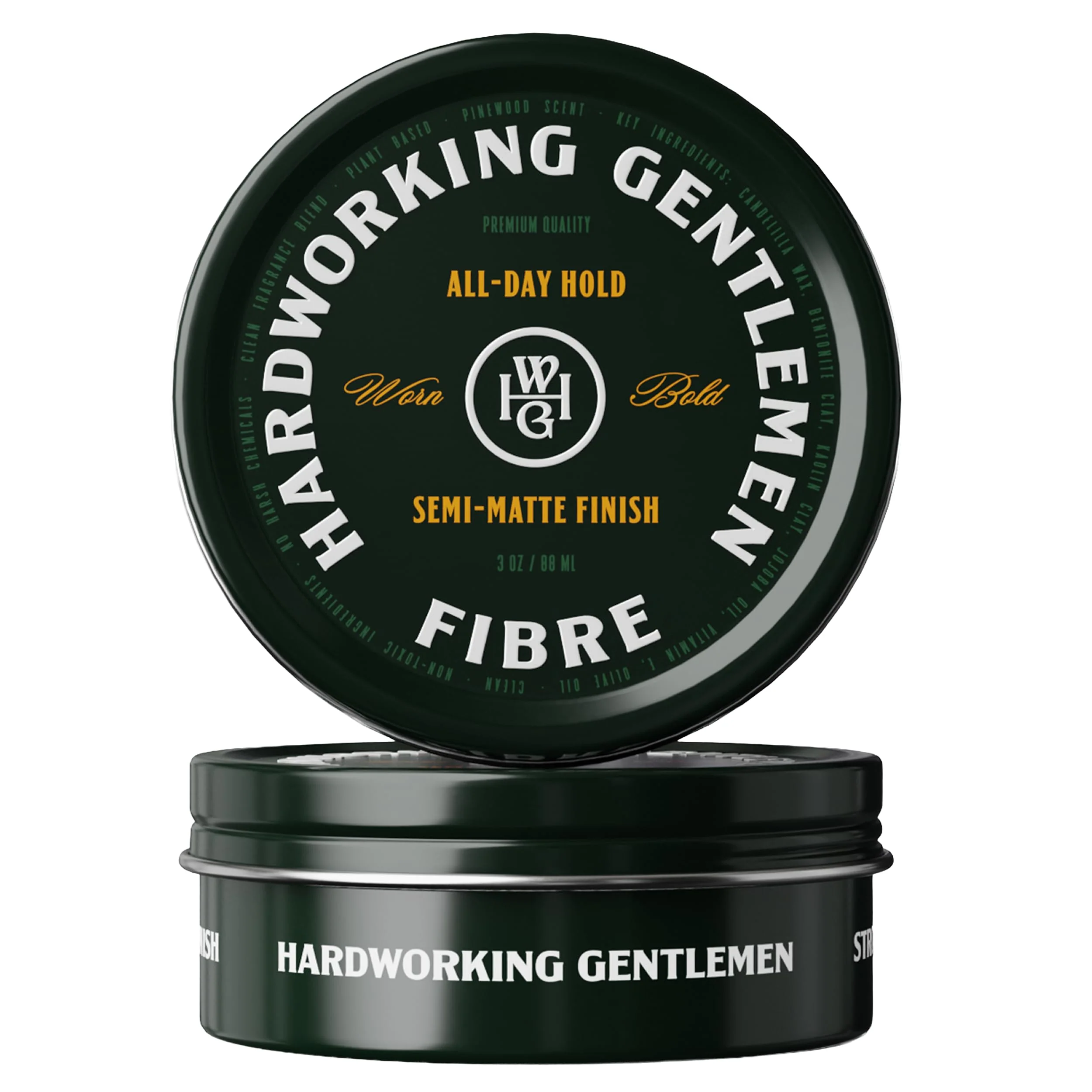 Luxury Hardworking Gentlemen Hair Fibre for Men Mid-High Hold Textured Matte Finish Natural Formula 3 oz Made in USA Optimized