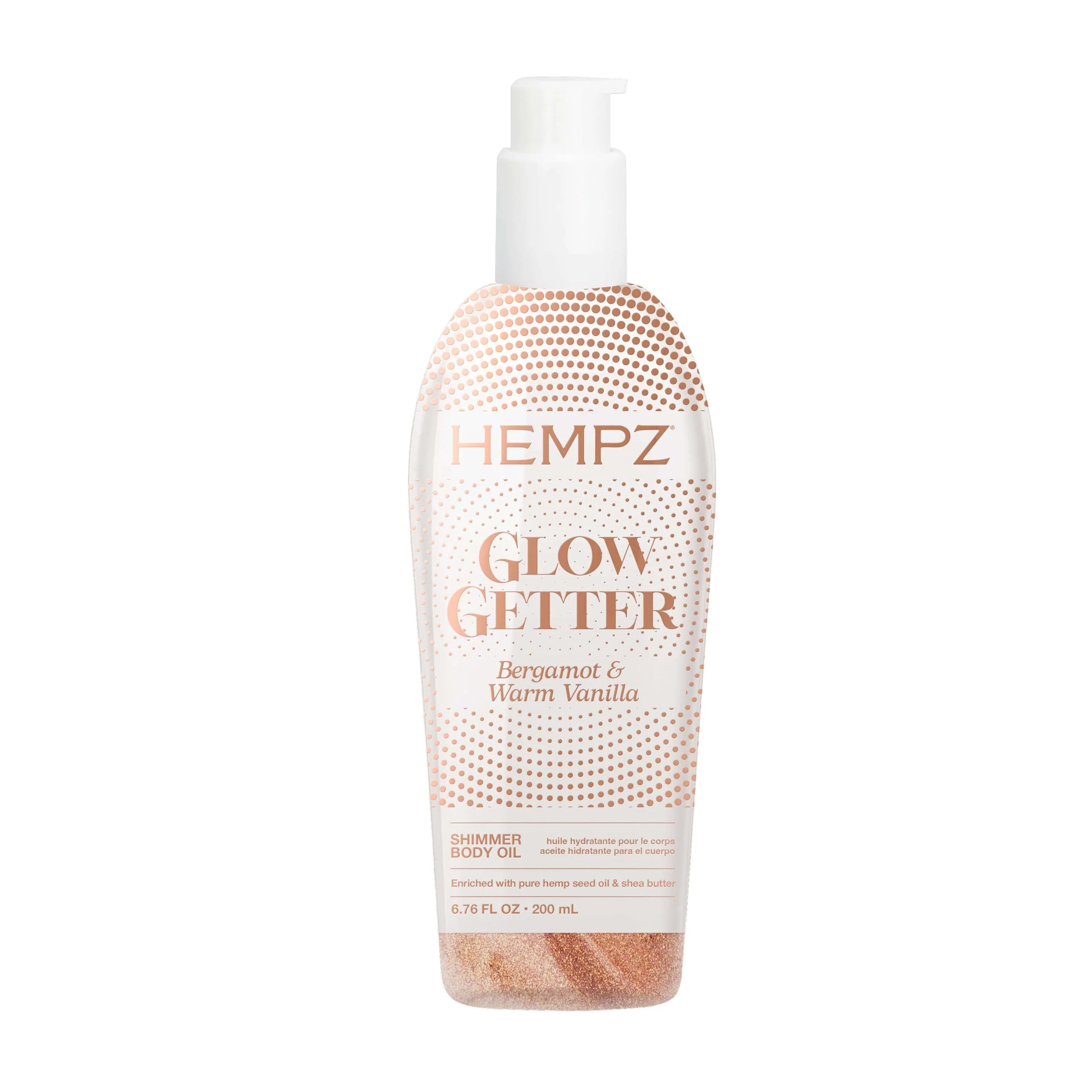 Versatile Hempz Glow Getter Hydrating Body Oil with Shimmer 6.76 oz. Practical