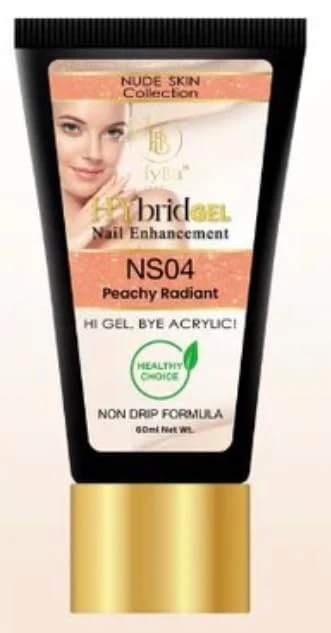 Classic HyGEL Hybrid Nail Gel Nude Skin Collection SINGLES 60ml Peachy Radiant NS04 Durable