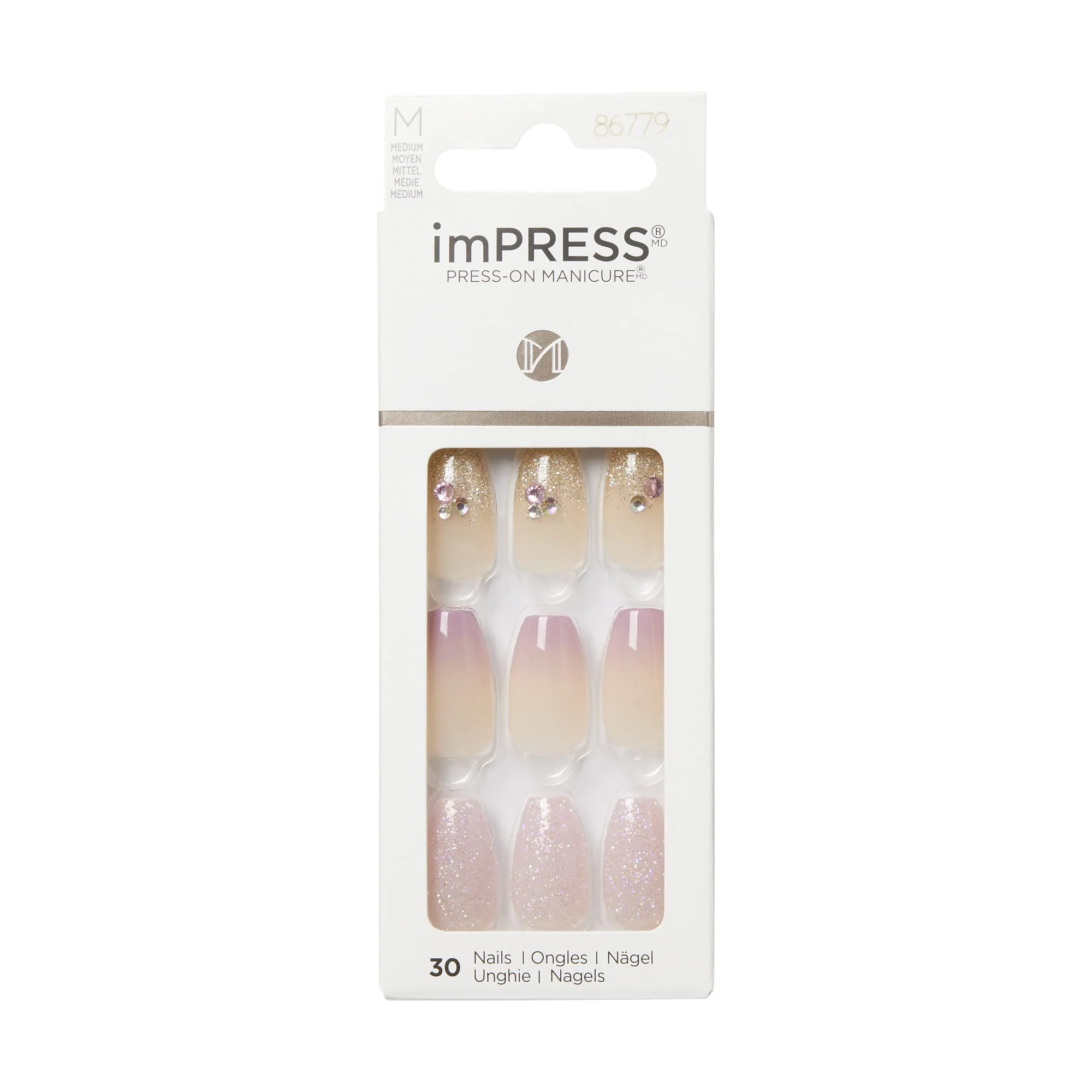 Outstanding imPRESS Press-On Manicure - May Flower Sophisticated