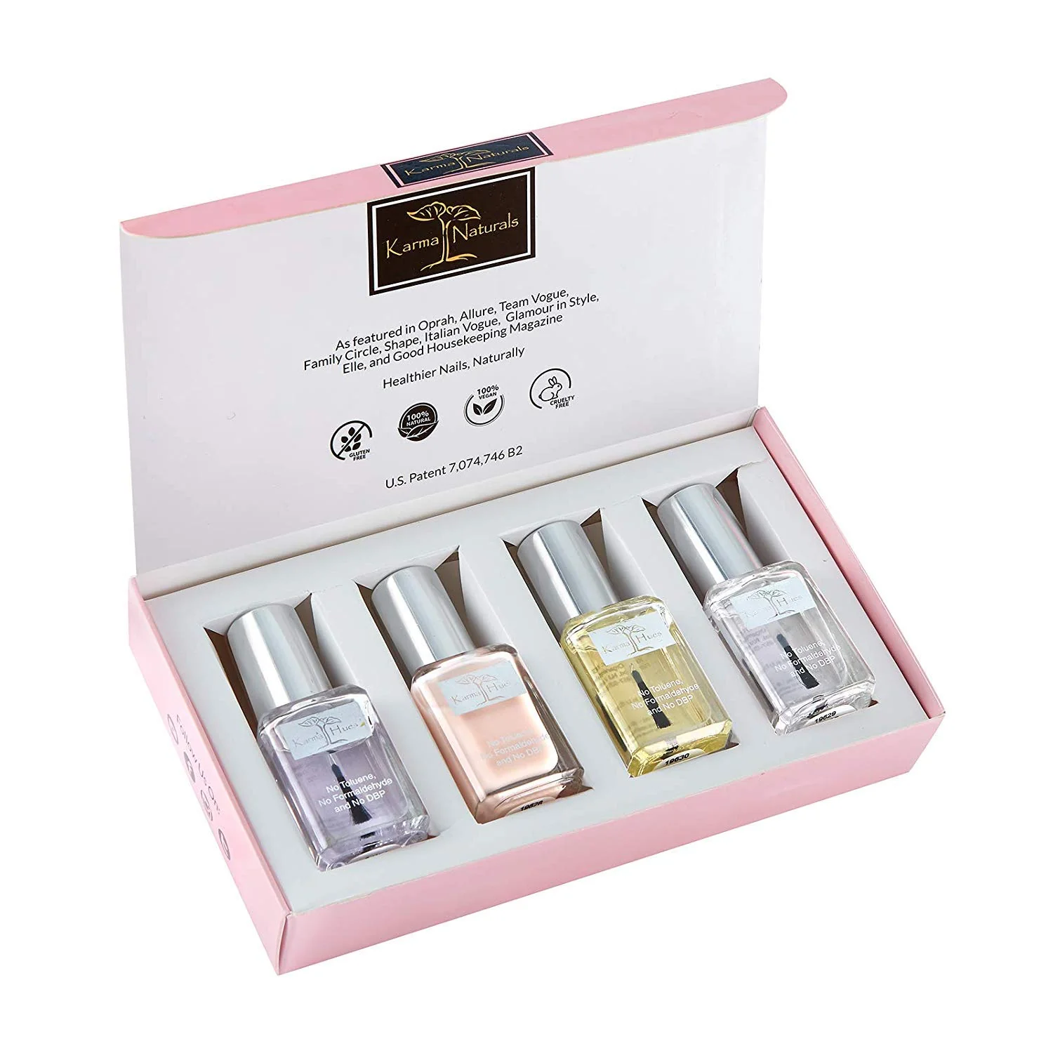 Crafted karma organic Beautiful Natural Nail Polish Set- Non-Toxic Nail Art Vegan and Cruelty- Nail Paint Casual