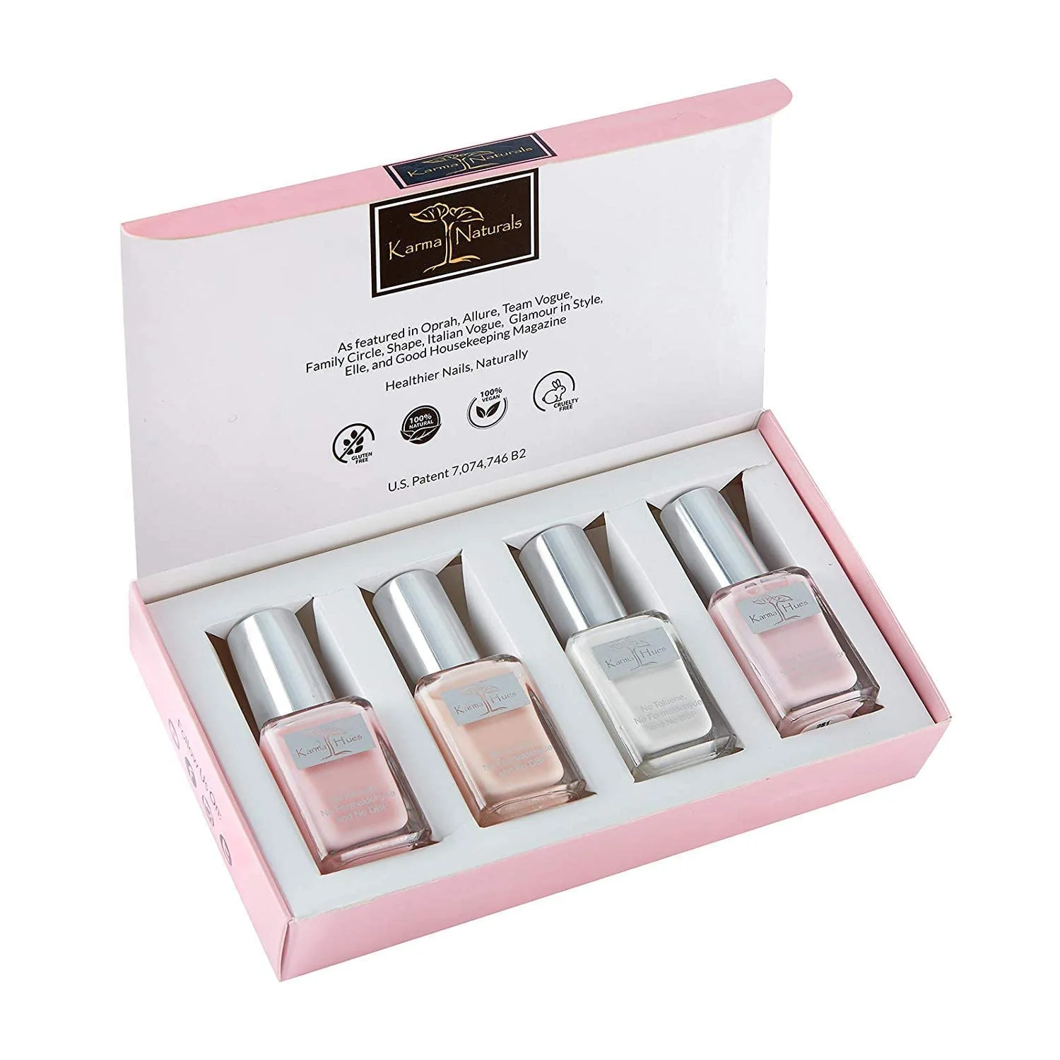 Enhanced karma organic Beautiful Natural Nail Polish Set- Non-Toxic Nail Art Vegan and Cruelty- Nail Paint Original