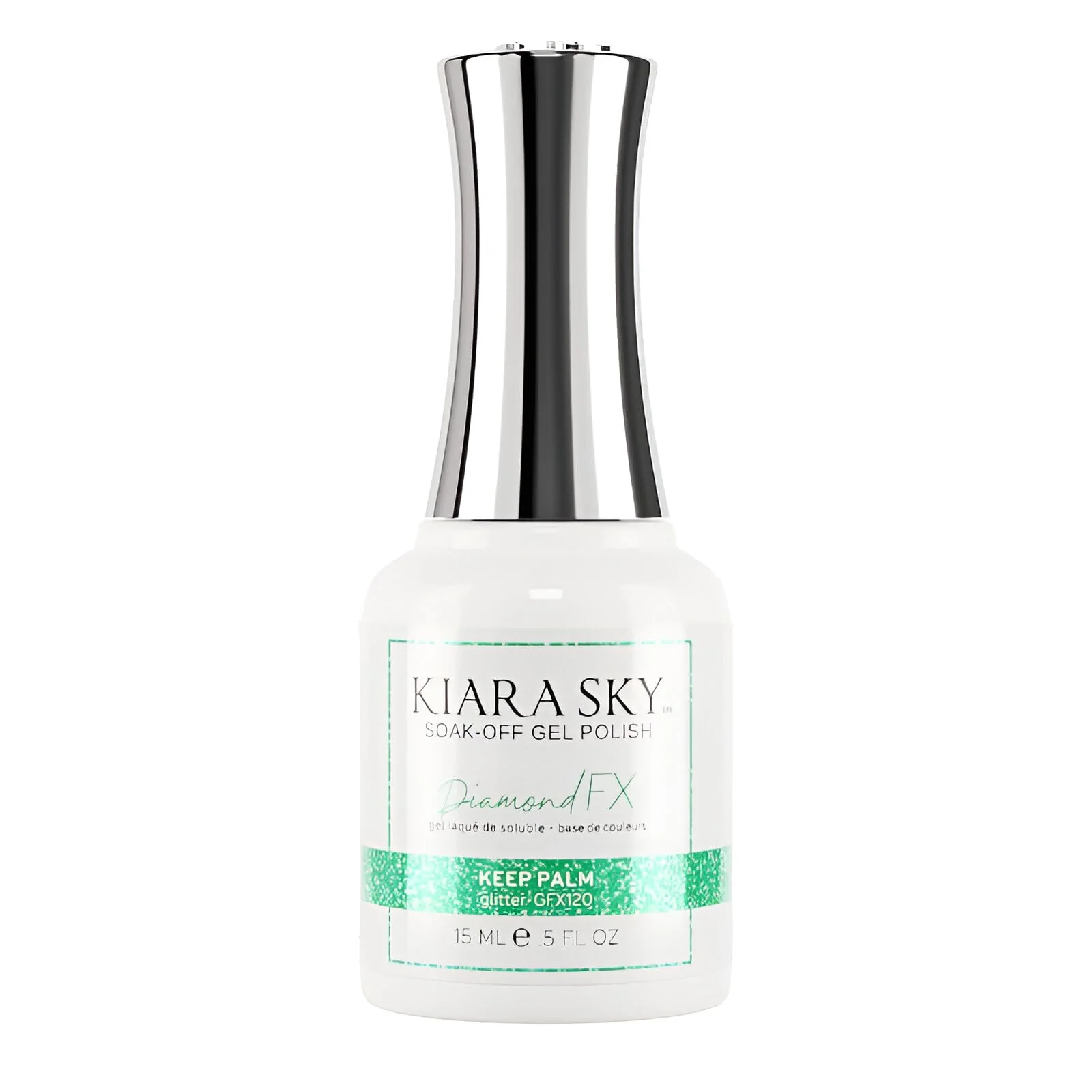 Green KIARA SKY Diamond FX Reflective Gel Polish Keep Palm World-Class