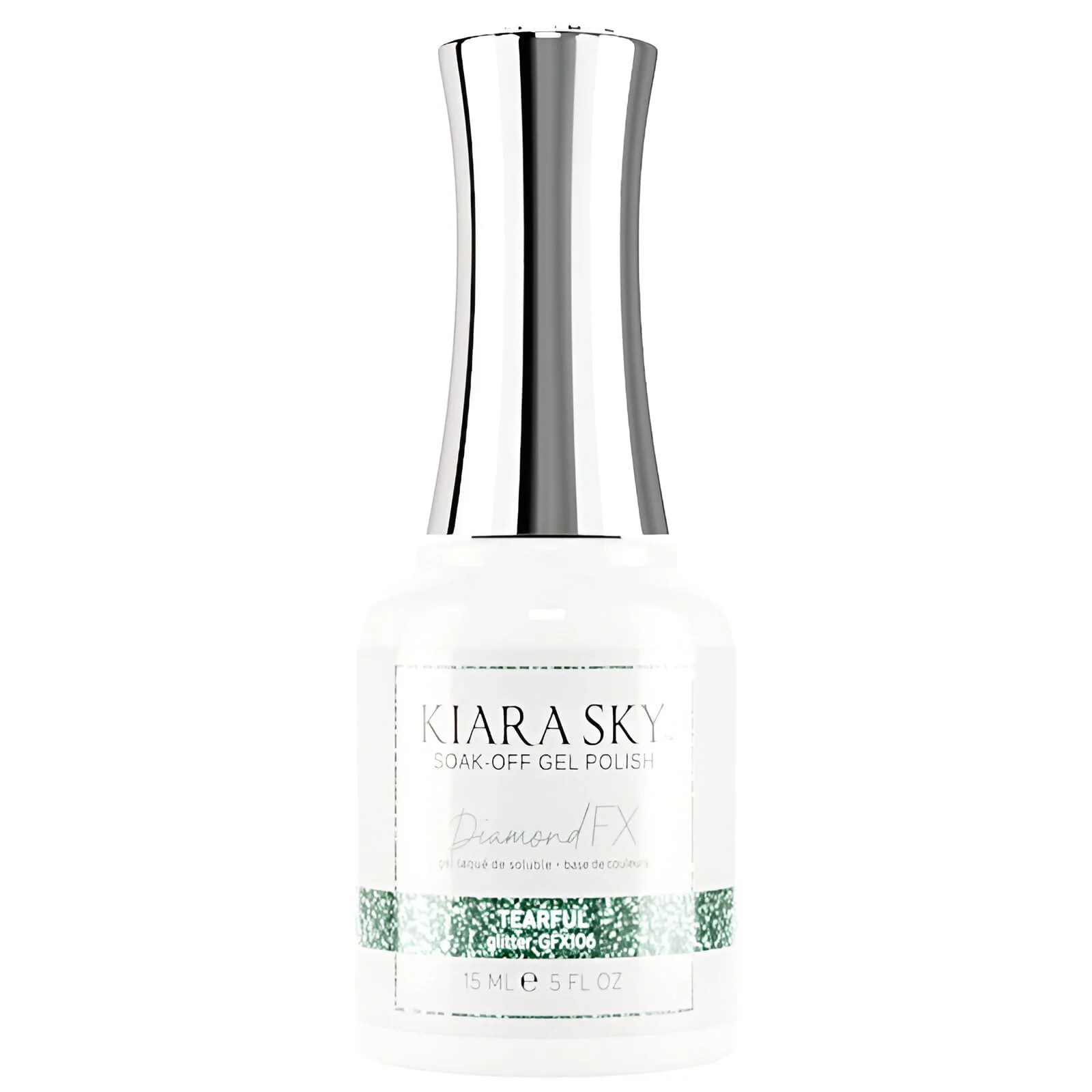 High-Performance KIARA SKY Diamond FX Reflective Gel Polish - Tearful Clean