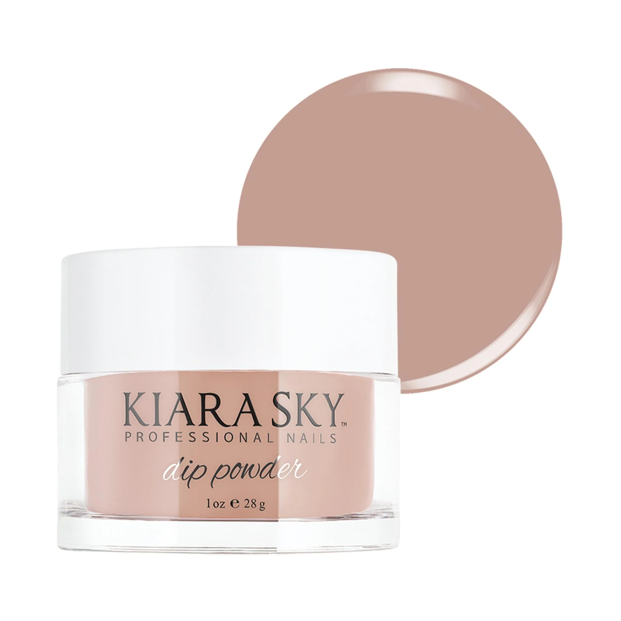 Premium Material Kiara Sky Dip Powder Nude Tones 1 oz Taupe-Less Elegant