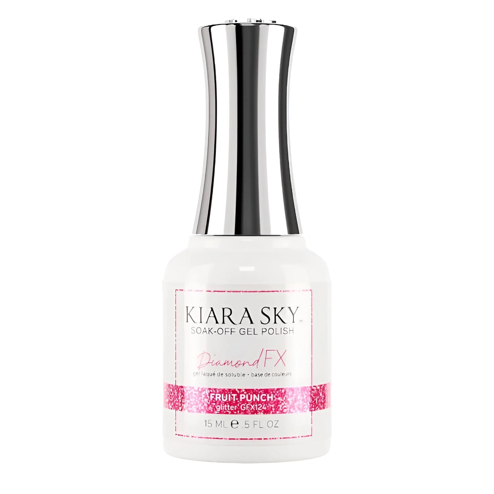 Flexible KIARA SKY Diamond FX Reflective Gel Polish Fruit Punch Detailed