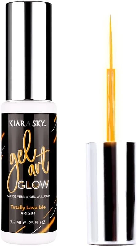 Comfortable KIARA SKY Gel Paint Glow Art Liner 0.25 fl oz Totally Lava-ble bright orange Selected