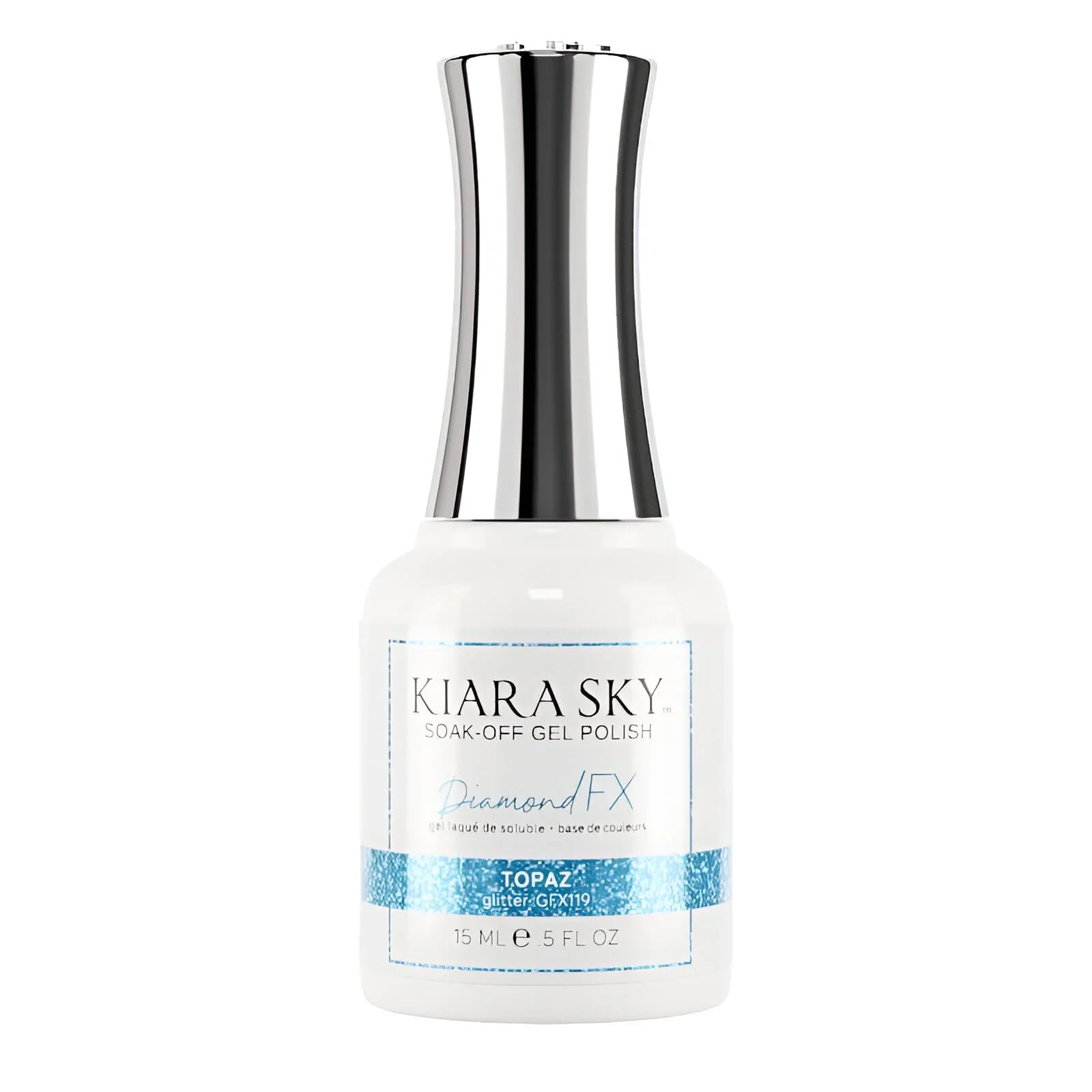 Exclusive KIARA SKY Diamond FX Reflective Gel Polish Topaz Effective