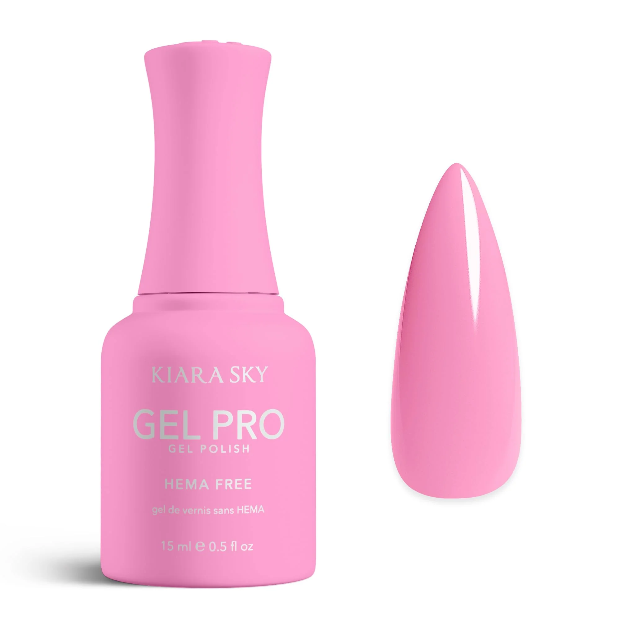 Pure KIARA SKY Gel Pro HEMA- Gel Nail Polish Full Coverage 28 Day Wear Self-Leveling UV LED Soak-Off 0.5 fl oz No Doubt About It 036 Refined