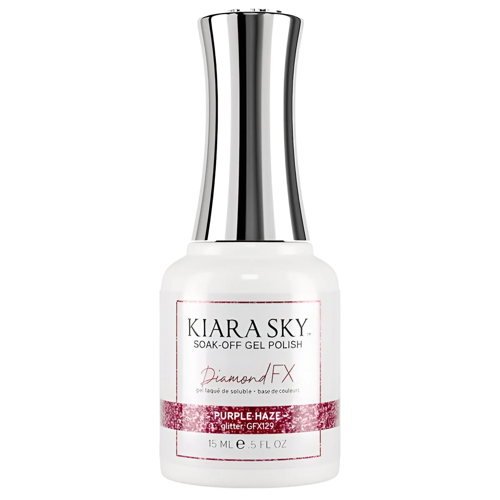Environmentally Friendly KIARA SKY Soak Off Gel Nail Polish DIAMOND FX 0.5 fl oz PURPLE HAZE GFX129 Traditional