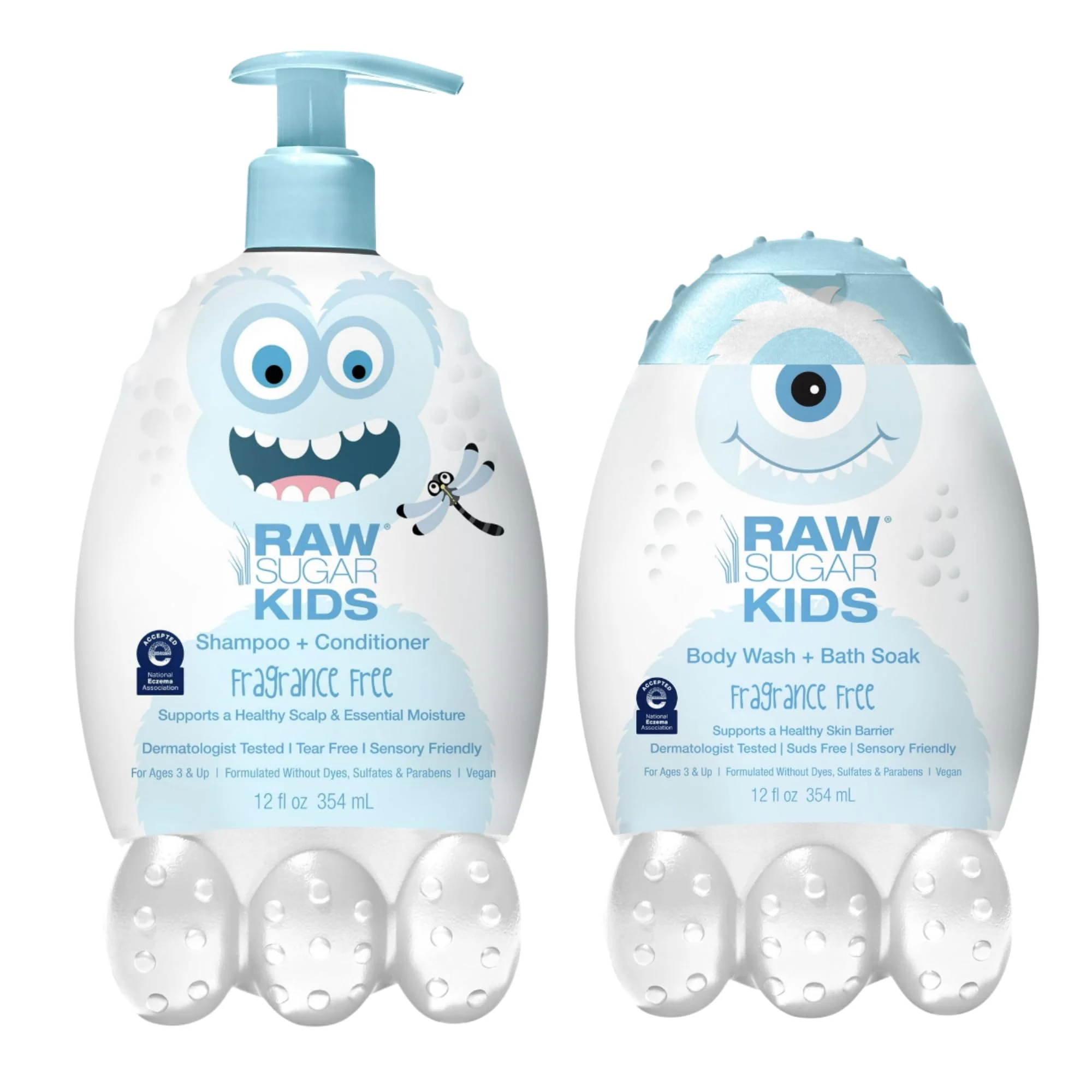 Reusable Kids' 2-in-1 Body Wash Bath Soak - Sensitive Comfortable