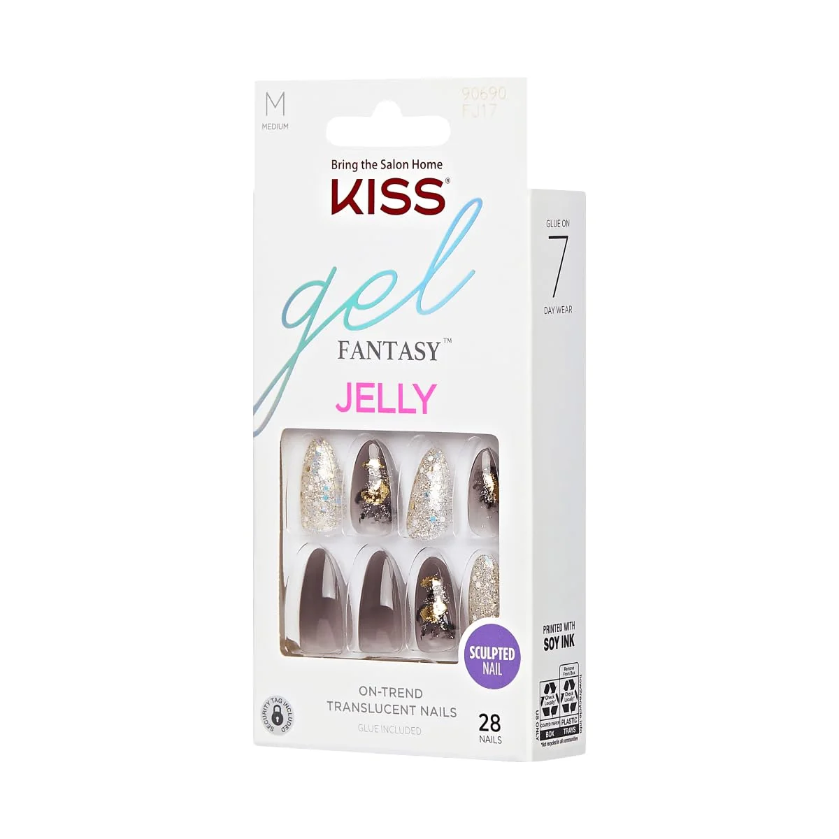 Clean KISS Gel Fantasy Jelly Nails - Floral Jelly Soft