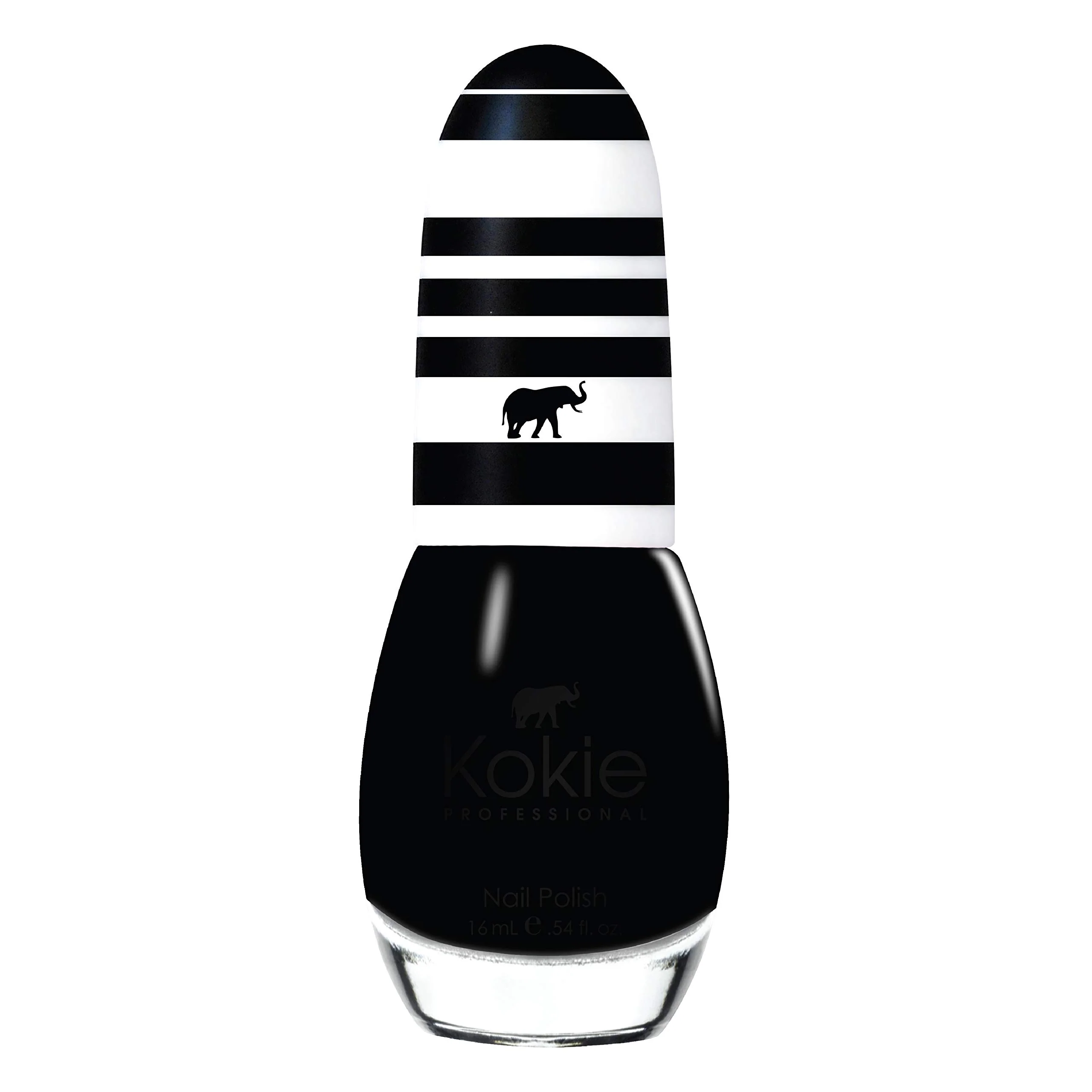 Carefully Designed Kokie Professional Nail Polish 0.54 Fl Oz Blackout Elite