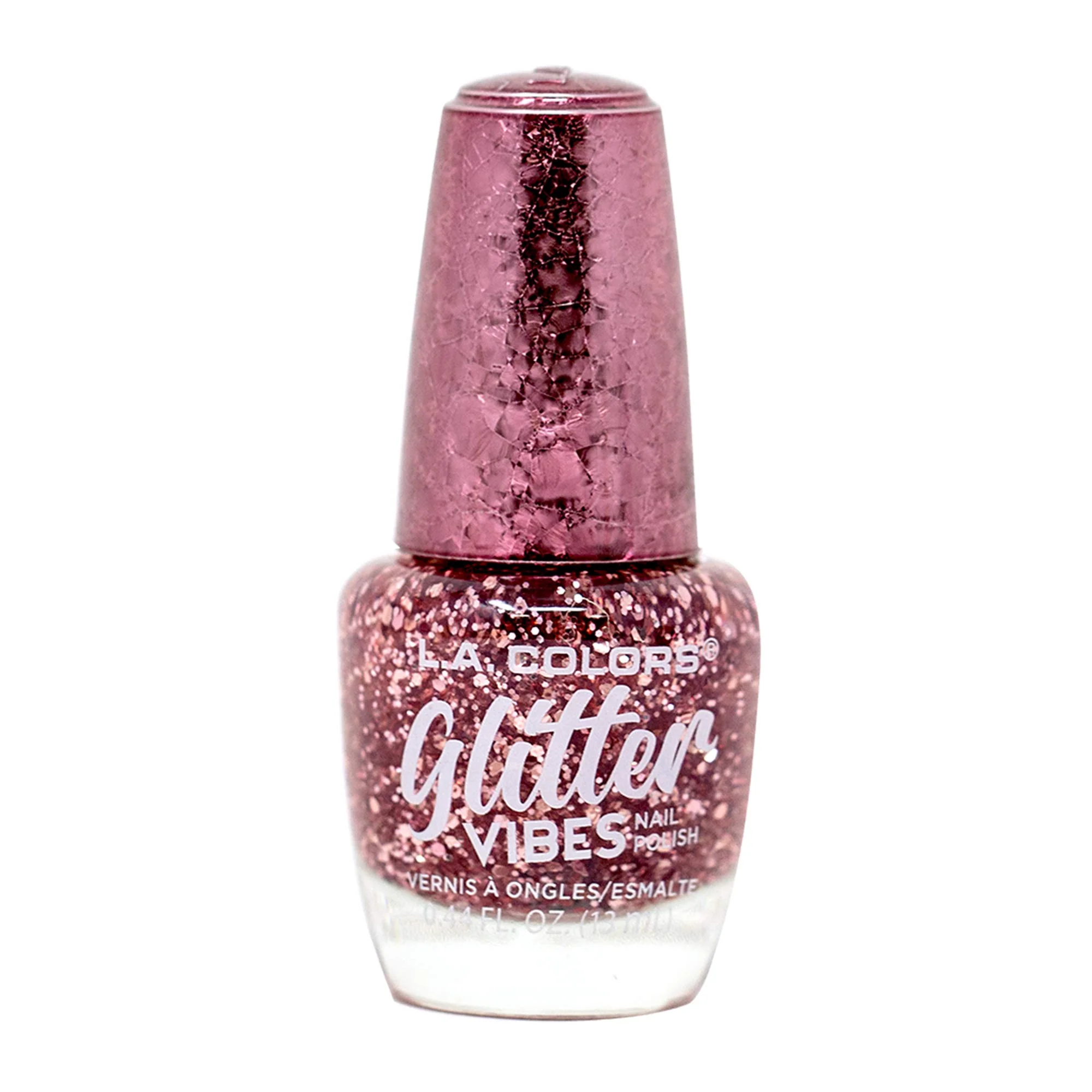 Certified L.A. COLORS Glitter Vibes Polish Pink Bling CNL357 Exclusive