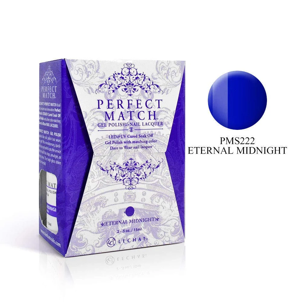 High-Grade LeChat Match Gel Polish Eternal Midnight 0.5 fluid_ounces PMS222 Next-Generation