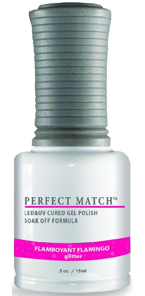 Natural LeChat Match Gel Polish Flamboyant Flamingo 0.5 Fluid Ounce PMS253 Efficient