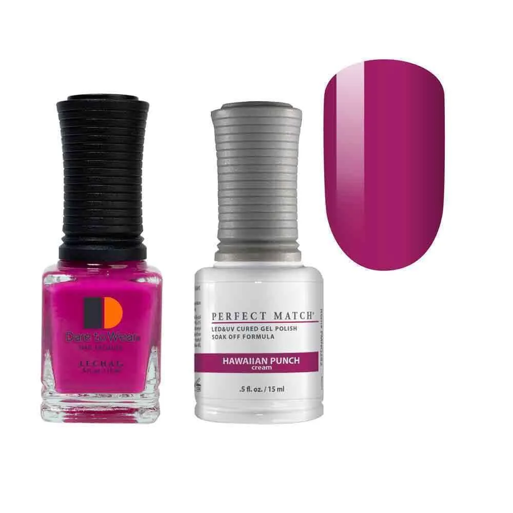 Smooth LeChat Match Summerlicious 2021 Gel Polish Nail Lacquer - Hawaiian Punch PMS282 - 0.5 oz Artisan