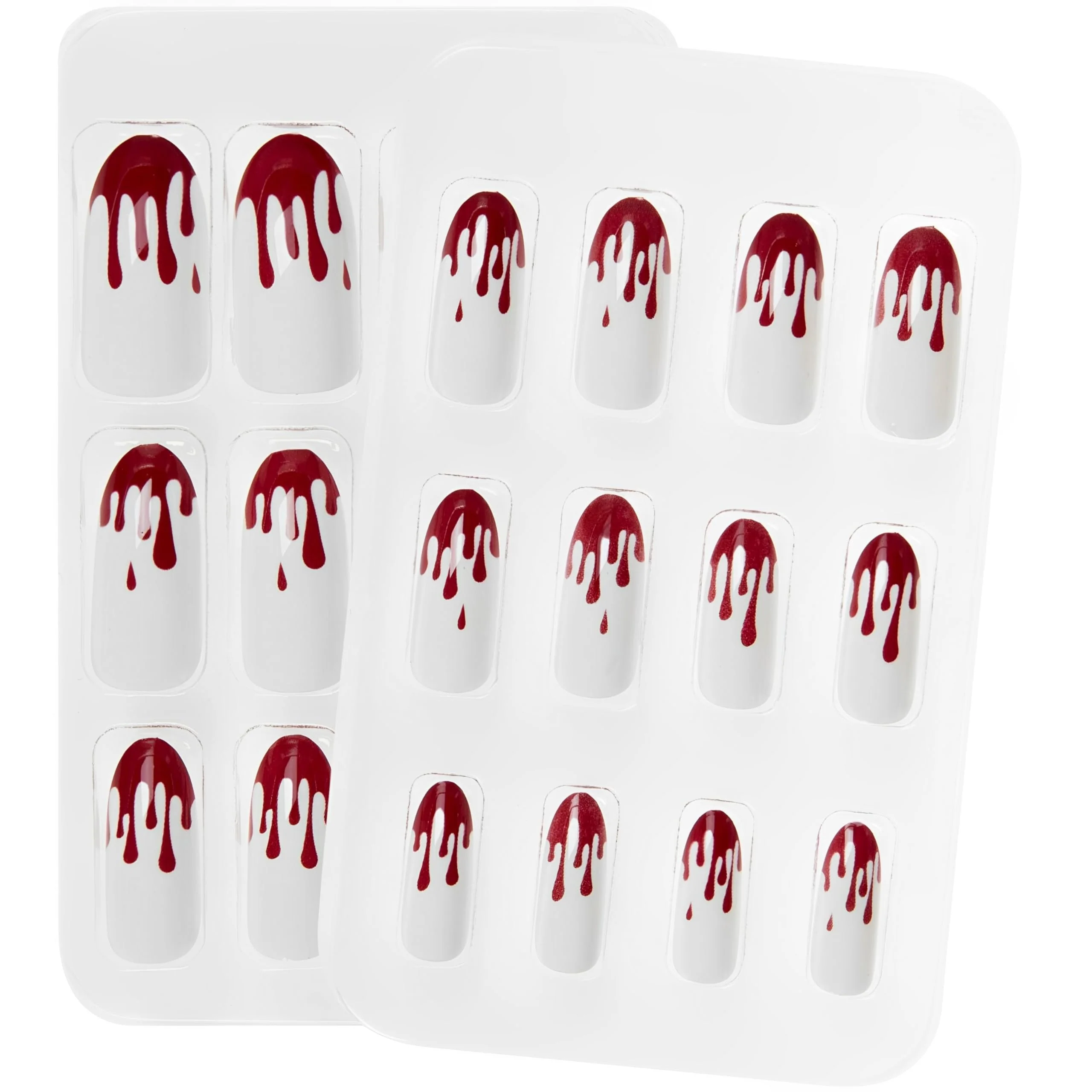 Flexible Ardell Fright Night Blood Drips Press on Nails Green