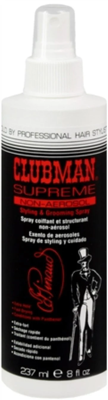 Selected Clubman Supreme Non-Aerosol Styling Grooming Spray 8 oz Pack of 5 Long-Lasting