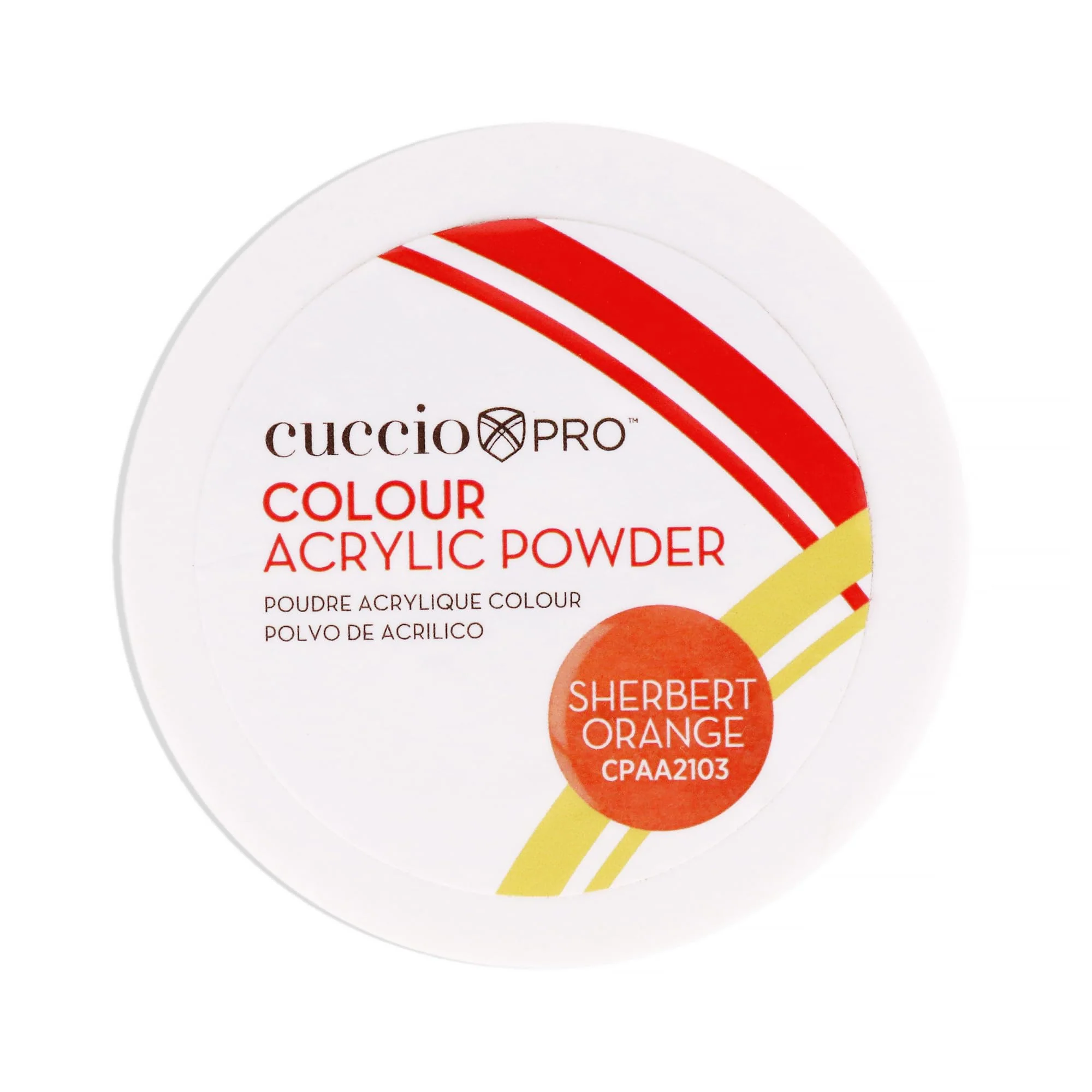 Detailed Colour Acrylic Powder - Sherbert Orange by Cuccio PRO for Women - 1.6 oz Acrylic Powder Minimalist