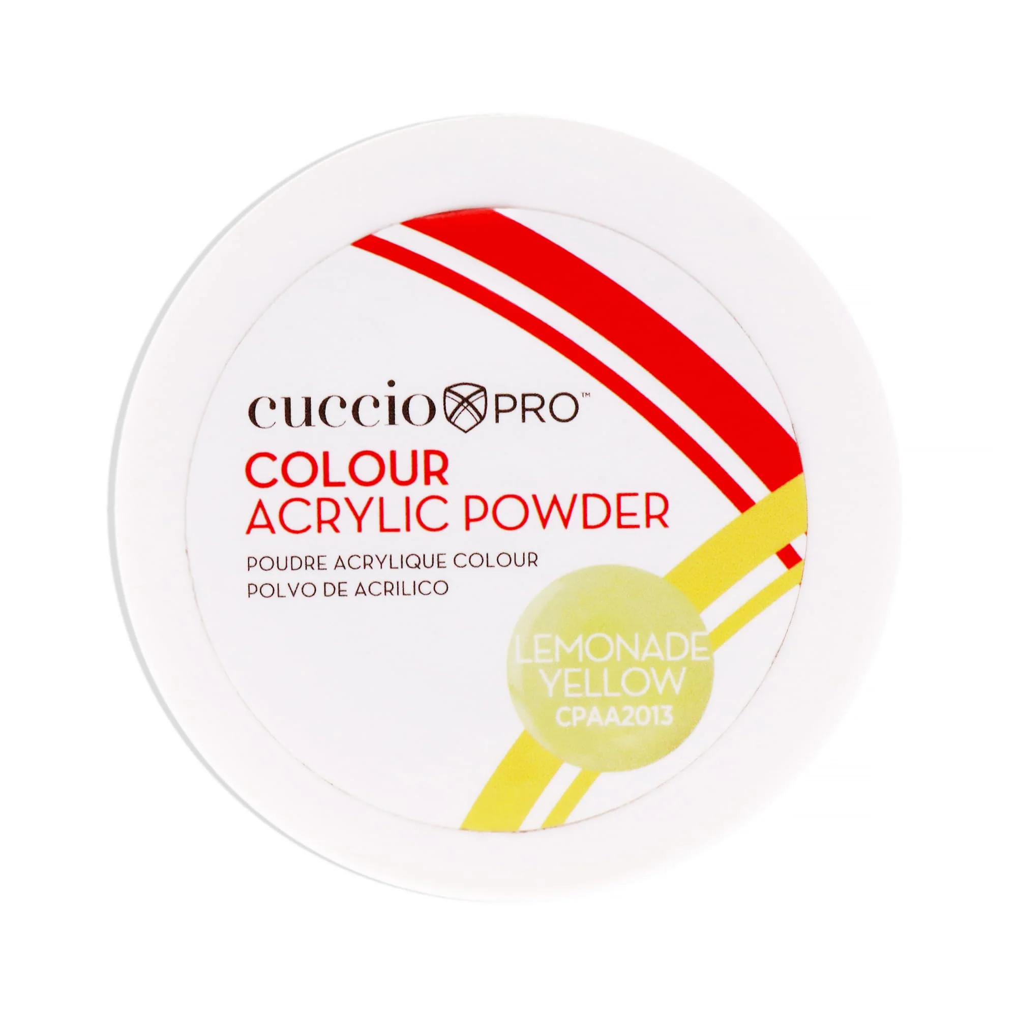 Lightweight Colour Acrylic Powder - Lemonade Yellow by Cuccio PRO for Women - 1.6 oz Acrylic Powder Advanced