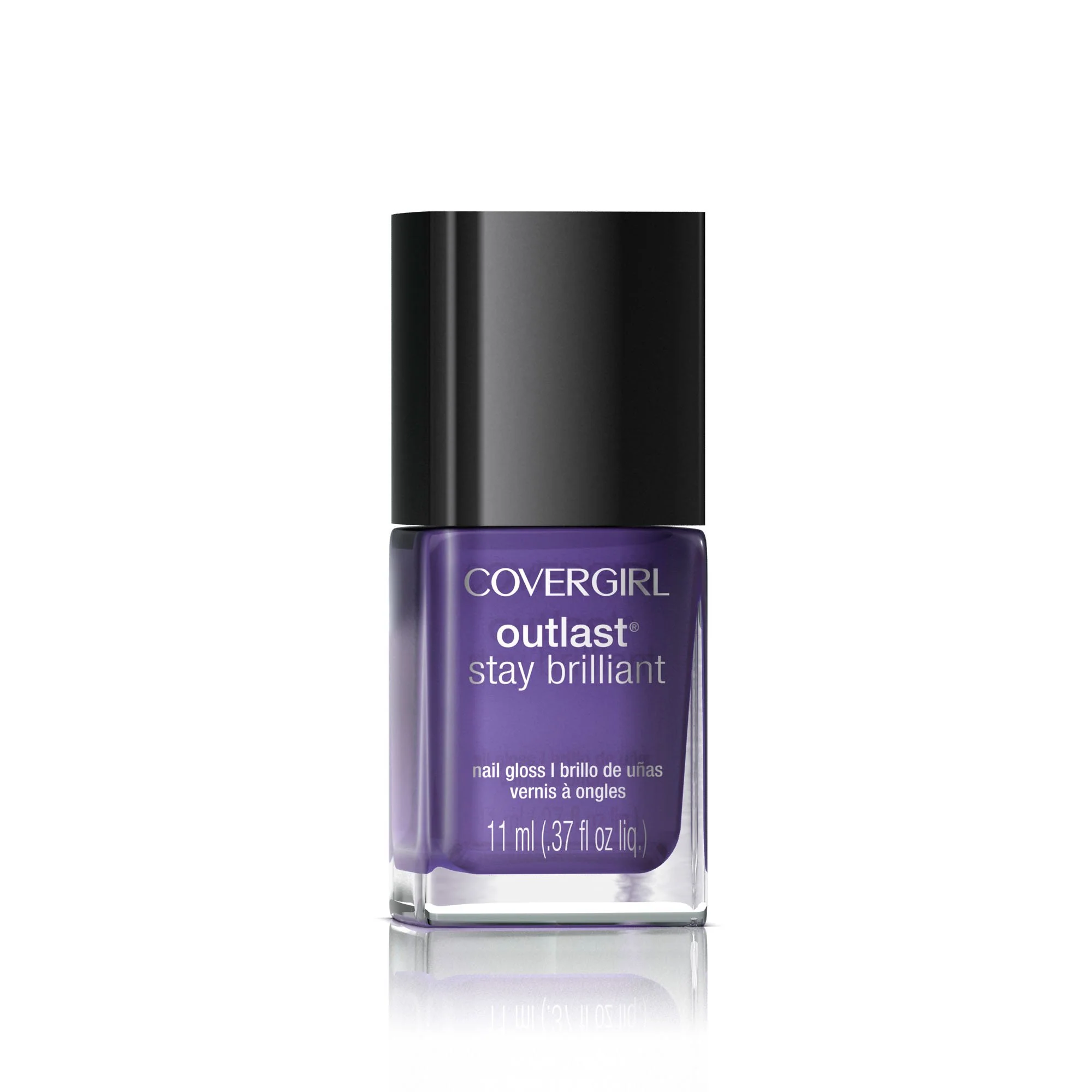 Detailed COVERGIRL Outlast Stay Brilliant Nail Gloss Vio-Last 300 .37 oz packaging may vary Durable