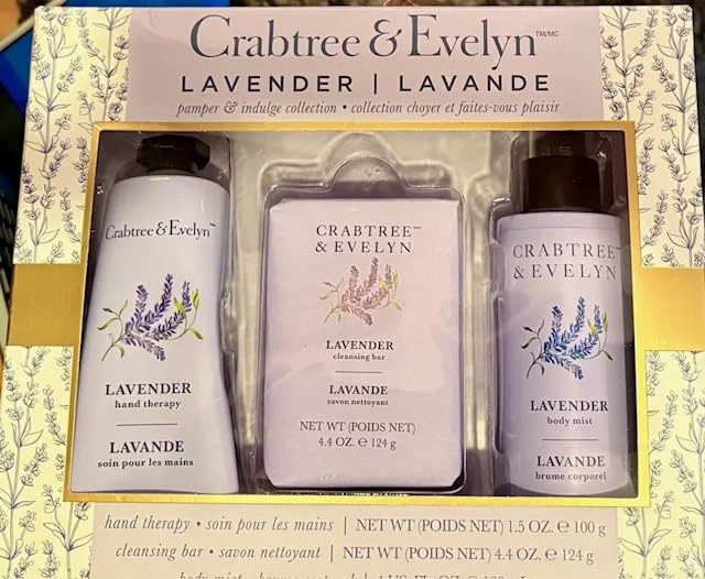 Next-Generation Crabtree Evelyn Lavender Pamper Indulge Collection - Relaxing Lavender Bath Body Gift Set Enhanced