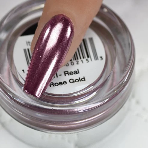 High-End Cre8tion - Chrome Nail Art Roes Gold or Sliver Black Rose Gold Refined
