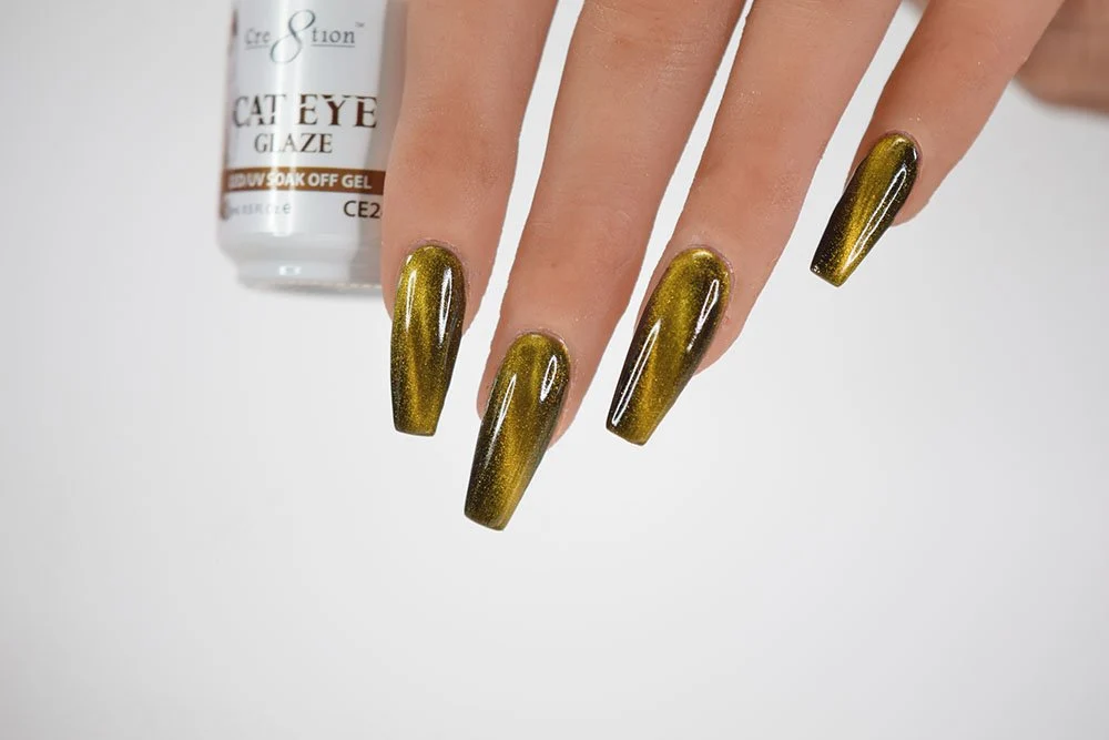 Modern Cre8tion Cat Eye Chameleon LED UV Soak Off Gel Polish 0.5 oz CE24 Enhanced