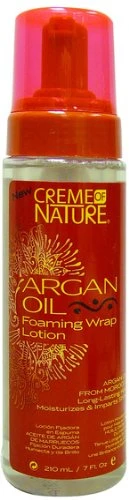 Elite Creme Of Nature Argan Oil Foaming Wrap Lotion Pack Of 12 Unique