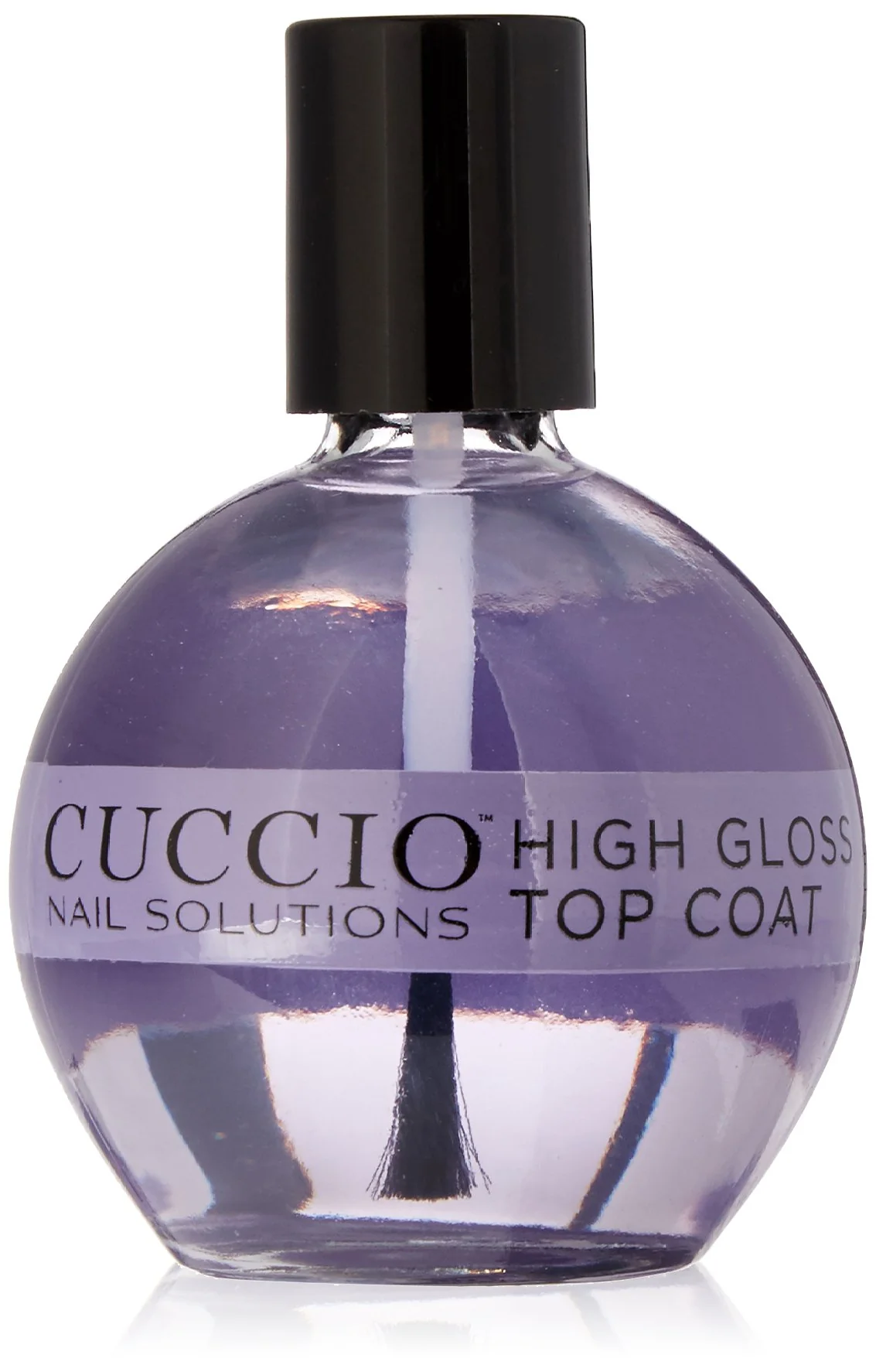 Outstanding Cuccio Colour High Gloss Nail Top Coat - Developed With UV Absorbers To Help Protect The Nail Colour - Flexible Chip Resistant Protective Coating High-End