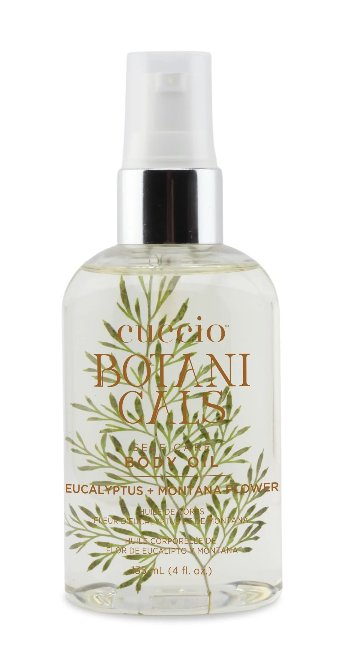 Refined Cuccio Botanicals Eucalyptus Montana Flower Body Oil - Soothing Hydrating Massage Oil for Skin Nourishment Relaxation 4 fl oz Natural